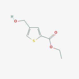 molecular formula C8H10O3S B3366727 Ethyl 4-(hydroxymethyl)thiophene-2-carboxylate CAS No. 14300-61-9