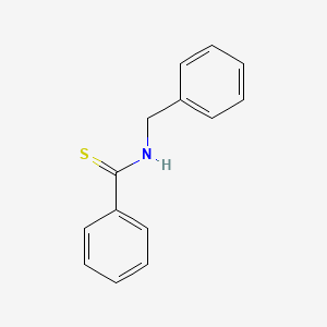 molecular formula C14H13NS B3366740 N-Benzylbenzenecarbothioamide CAS No. 14309-89-8