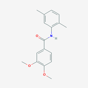 molecular formula C17H19NO3 B336677 N-(2,5-dimethylphenyl)-3,4-dimethoxybenzamide 