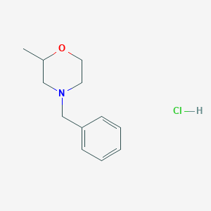 molecular formula C12H18ClNO B3366770 4-Benzyl-2-methylmorpholine hydrochloride CAS No. 144053-96-3