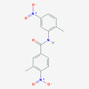 molecular formula C15H13N3O5 B336678 3-methyl-N-(2-methyl-5-nitrophenyl)-4-nitrobenzamide 