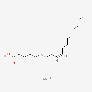 molecular formula C18H34CoO2+2 B3366823 Oleic acid, cobalt salt CAS No. 14666-94-5