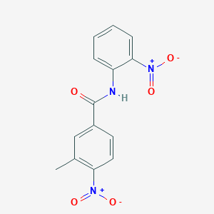 molecular formula C14H11N3O5 B336683 3-methyl-4-nitro-N-(2-nitrophenyl)benzamide 