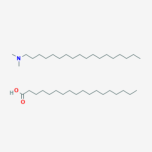 molecular formula C38H79NO2 B3366838 Dimethyloctadecylamine stearate CAS No. 14745-75-6