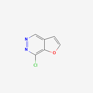 molecular formula C6H3ClN2O B3366839 7-氯呋并[2,3-d]哒嗪 CAS No. 14757-89-2