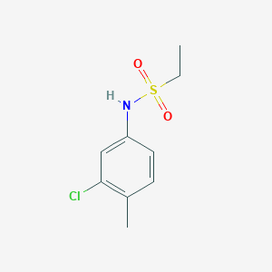 molecular formula C9H12ClNO2S B336684 N-(3-chloro-4-methylphenyl)ethanesulfonamide 