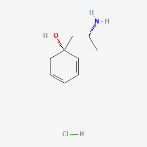 molecular formula C9H16ClNO B3366851 (R*,R*)-(1)-alpha-(1-Aminoethyl)benzyl alcohol hydrochloride CAS No. 1485-15-0