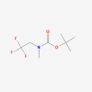 molecular formula C8H14F3NO2 B3366860 N-Boc-2,2,2-trifluoro-N-methylethanamine CAS No. 1489096-86-7