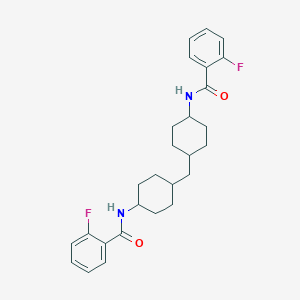 2-fluoro-N-[4-({4-[(2-fluorobenzoyl)amino]cyclohexyl}methyl)cyclohexyl]benzamide