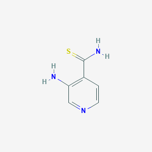 molecular formula C6H7N3S B3366885 3-Aminopyridine-4-carbothioamide CAS No. 150364-73-1