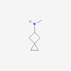 molecular formula C7H13N B3366892 Methyl-spiro[2.3]hex-5-yl-amine CAS No. 1506156-37-1