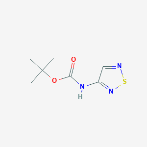 molecular formula C7H11N3O2S B3366924 tert-butyl N-(1,2,5-thiadiazol-3-yl)carbamate CAS No. 152513-86-5