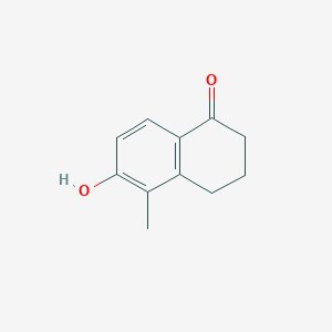 molecular formula C11H12O2 B3366930 6-Hydroxy-5-methyl-3,4-dihydro-2H-naphthalen-1-one CAS No. 1532-44-1