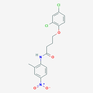 molecular formula C17H16Cl2N2O4 B336696 4-(2,4-dichlorophenoxy)-N-(2-methyl-4-nitrophenyl)butanamide 