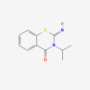 molecular formula C11H12N2OS B3366964 2-Imino-3-propan-2-yl-1,3-benzothiazin-4-one CAS No. 15568-03-3