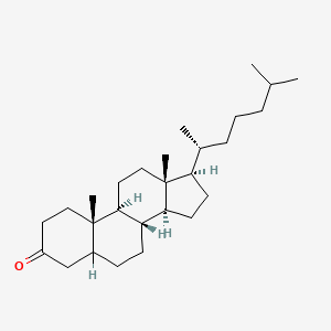 molecular formula C27H46O B3366971 3-Oxocholestane CAS No. 15600-08-5