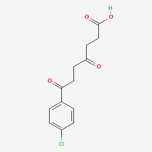 molecular formula C13H13ClO4 B3366974 7-(4-Chlorophenyl)-4,7-dioxoheptanoic acid CAS No. 1566-07-0