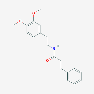 molecular formula C19H23NO3 B336698 N-[2-(3,4-dimethoxyphenyl)ethyl]-3-phenylpropanamide 