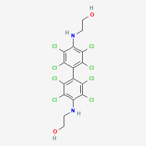 molecular formula C16H12Cl8N2O2 B3367011 2,2'-(2,2',3,3',5,5',6,6'-Octachlorobiphenyl-4,4'-ylenediimino)diethanol CAS No. 15811-54-8