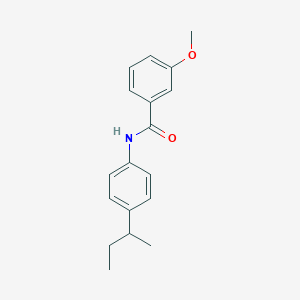 molecular formula C18H21NO2 B336706 N-(4-sec-butylphenyl)-3-methoxybenzamide 