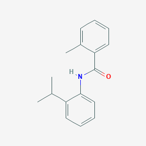 molecular formula C17H19NO B336707 N-(2-isopropylphenyl)-2-methylbenzamide 