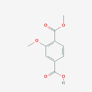 molecular formula C10H10O5 B3367079 3-Methoxy-4-(methoxycarbonyl)benzoic acid CAS No. 162046-51-7