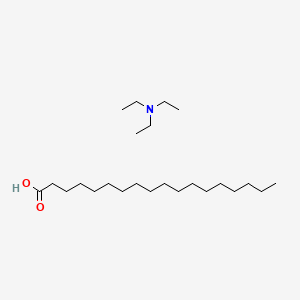 molecular formula C24H51NO2 B3367087 N,N-diethylethanamine;octadecanoic acid CAS No. 16207-83-3
