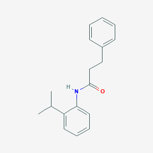 molecular formula C18H21NO B336709 N-(2-isopropylphenyl)-3-phenylpropanamide 