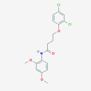 molecular formula C18H19Cl2NO4 B336711 4-(2,4-dichlorophenoxy)-N-(2,4-dimethoxyphenyl)butanamide 