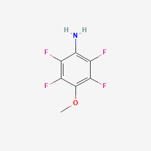 molecular formula C7H5F4NO B3367183 2,3,5,6-Tetrafluoro-4-methoxyaniline CAS No. 1643-71-6