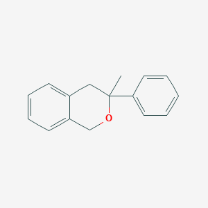 molecular formula C16H16O B3367203 3-Methyl-3-phenyl-3,4-dihydro-1H-2-benzopyran CAS No. 164731-59-3