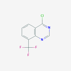 molecular formula C9H4ClF3N2 B3367208 4-Chloro-8-(trifluoromethyl)quinazoline CAS No. 16499-66-4