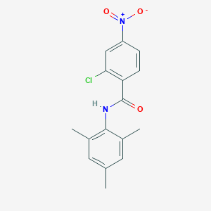 molecular formula C16H15ClN2O3 B336722 2-chloro-4-nitro-N-mesitylbenzamide 