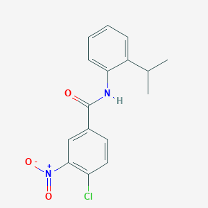 molecular formula C16H15ClN2O3 B336725 4-chloro-3-nitro-N-(2-isopropylphenyl)benzamide 