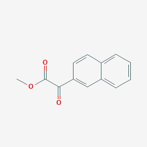 molecular formula C13H10O3 B3367258 Methyl 2-(naphthalen-2-yl)-2-oxoacetate CAS No. 170166-53-7