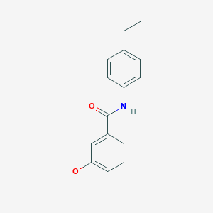 molecular formula C16H17NO2 B336727 N-(4-ethylphenyl)-3-methoxybenzamide 