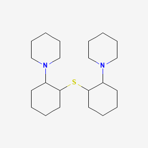 molecular formula C22H40N2S B3367302 1,1'-(Thiodi-2,1-cyclohexanediyl)bispiperidine CAS No. 172421-36-2
