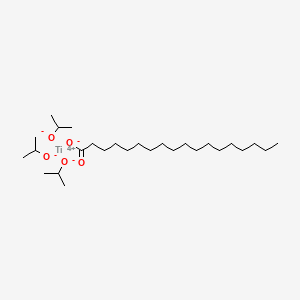 molecular formula C27H56O5Ti B3367303 Titanium, (octadecanoato-kappaO)tris(2-propanolato)-, (T-4)- CAS No. 17283-75-9