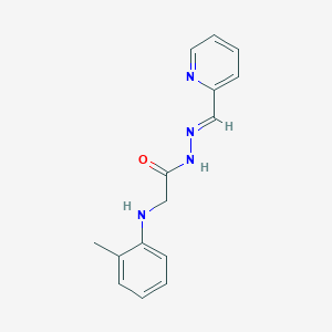 molecular formula C15H16N4O B336732 N'-(2-pyridinylmethylene)-2-(2-toluidino)acetohydrazide 