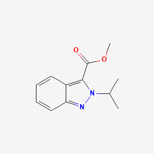 molecular formula C12H14N2O2 B3367323 2-Isopropyl-2H-indazole-3-carboxylic acid methyl ester CAS No. 173600-07-2