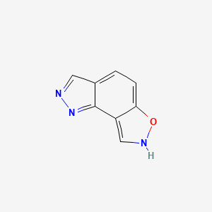 molecular formula C8H5N3O B3367325 1H-Isoxazolo[5,4-g]indazole CAS No. 173894-82-1