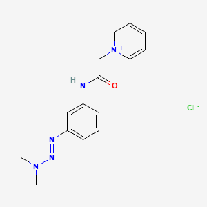 molecular formula C15H18ClN5O B3367364 3-(3,3-Dimethyltriazeno)phenylaminocarbonylmethylpyridinium chloride CAS No. 174752-83-1