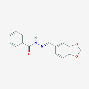 molecular formula C16H14N2O3 B336737 N'-[1-(1,3-benzodioxol-5-yl)ethylidene]benzohydrazide 