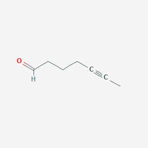 molecular formula C7H10O B3367380 Hept-5-ynal CAS No. 17522-24-6