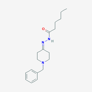 molecular formula C18H27N3O B336739 N'-(1-benzyl-4-piperidinylidene)hexanohydrazide 