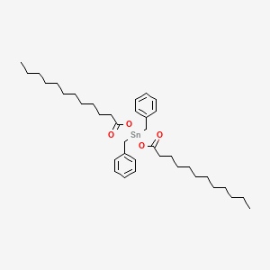 molecular formula C38H60O4Sn B3367396 Dibenzylbis(lauroyloxy)stannane CAS No. 17578-54-0