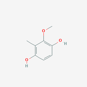 molecular formula C8H10O3 B3367411 2-Methoxy-3-methylbenzene-1,4-diol CAS No. 1760-80-1