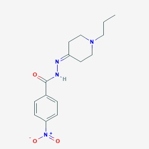 molecular formula C15H20N4O3 B336742 4-nitro-N'-(1-propyl-4-piperidinylidene)benzohydrazide 