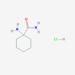 molecular formula C7H15ClN2O B3367422 1-Aminocyclohexane-1-carboxamide hydrochloride CAS No. 17704-77-7