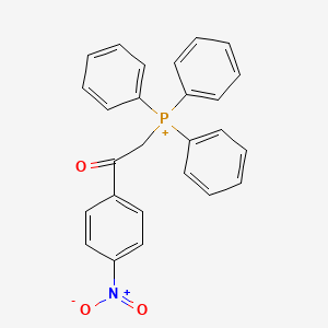 molecular formula C26H21NO3P+ B3367431 1-(4-(Hydroxy(oxido)amino)phenyl)-2-(triphenylphosphoranyl)ethanone CAS No. 17730-93-7